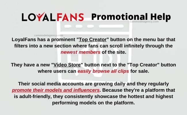 loyalfans promotional help