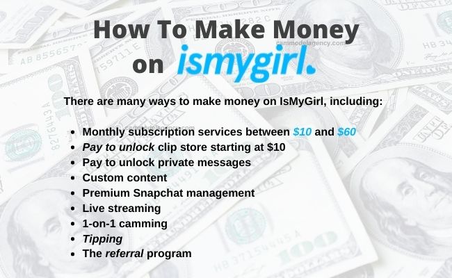 how to make money on ismygirl