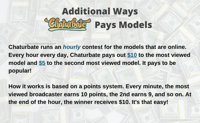 chaturbate additional pay