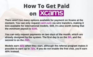 xcams how to get paid